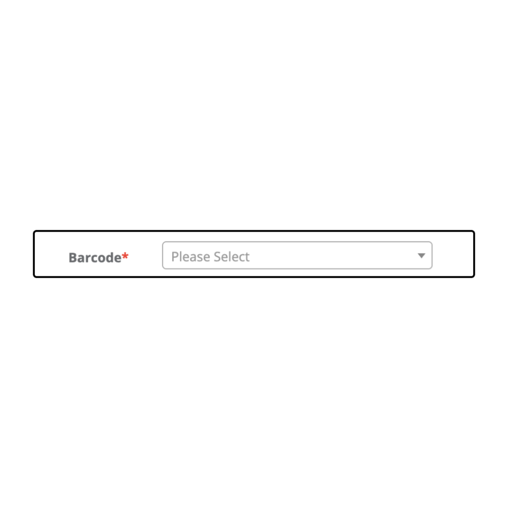 Barcode with Asset Tag or Model Number