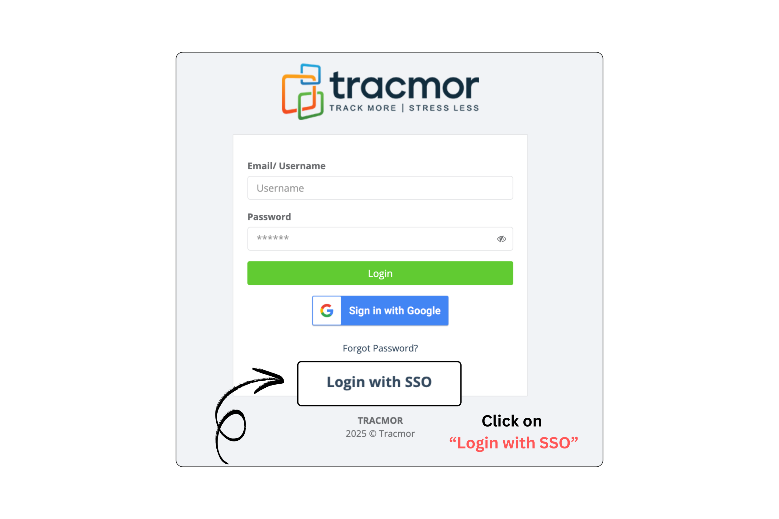 Try Logging In Using SSO