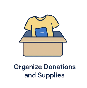 Organize Donations and Supplies